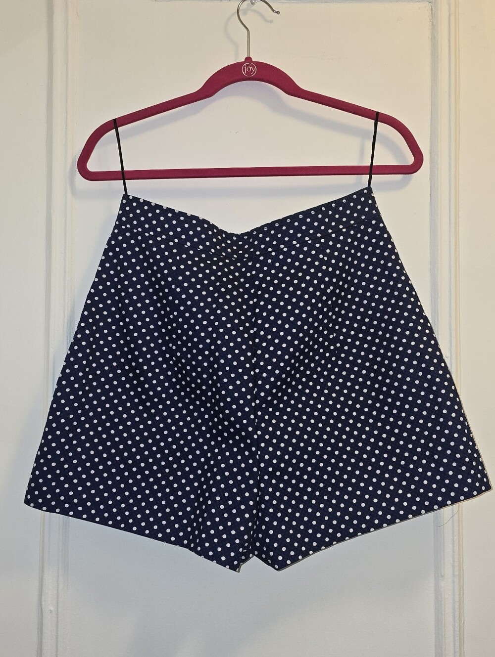 NWT Amanda Uprichard REEVES Short Shorts in Navy Polka Dot - Sz Medium - Picture 9 of 11